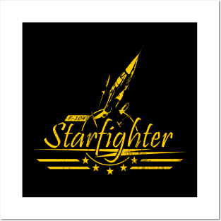 F-104 Starfighter (distressed) Posters and Art